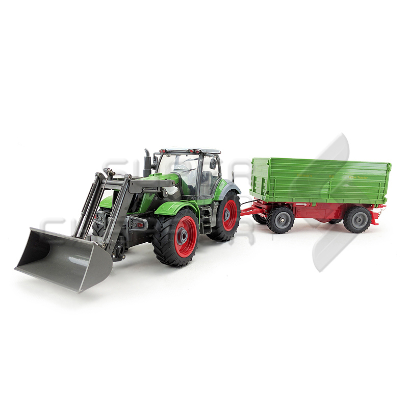 RC Car Truck 1/28 Farm Tractor Remote Control Front End Loader And Dump