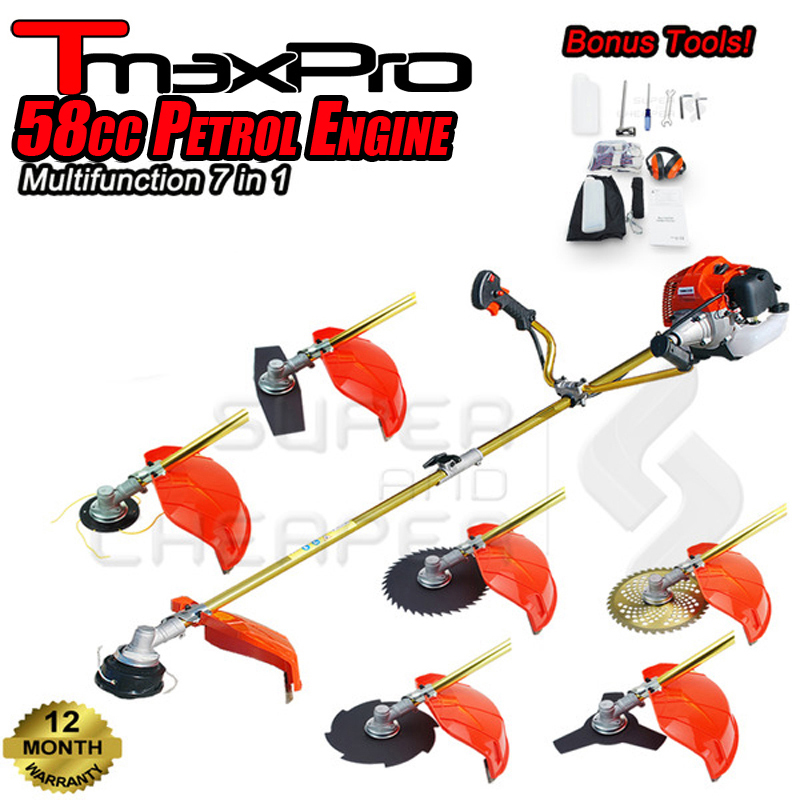 TmaxPro 7 in 1 Brush Cutter Whipper Snipper Trimmer Line Edger