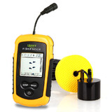 LUCKY Handheld Fish Finder 200kHz 100M Portable Sound Sonar Depth Detector Transducer