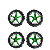 Hsp Rc Car Parts 06010 06026 Wheel Complete 4 Pcs Green For Buggy