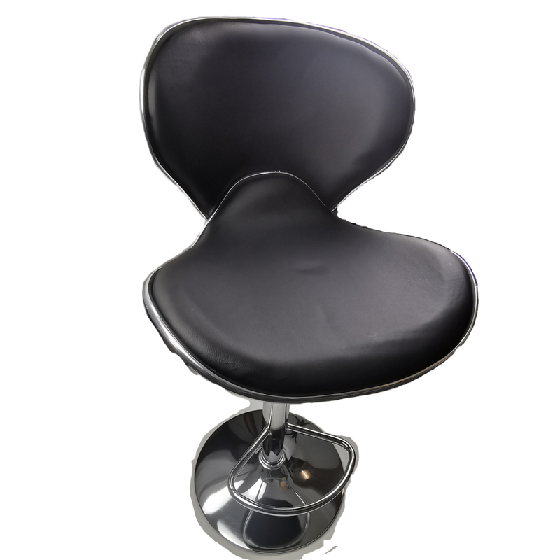 Ergoliving 2 X Pu Leather Bar Stools Kitchen Chairs Gas Lift Black White - Picture 39 of 96