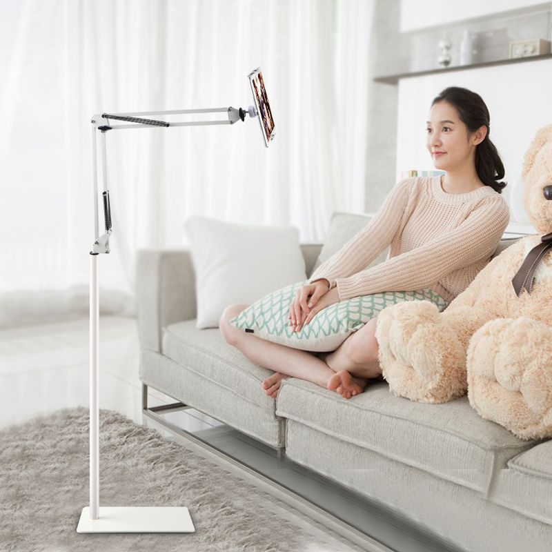 Hands Free Floor Stand Adjustable Bed Clip Holder For Tablet iPad iPhone Switch - Picture 18 of 24