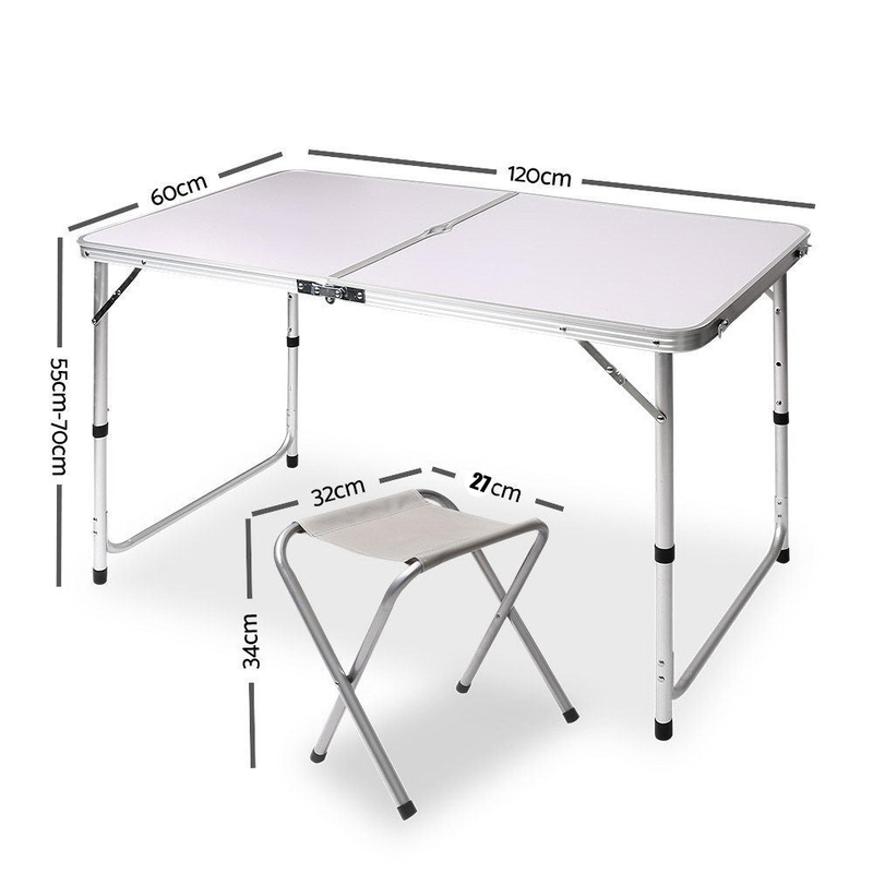 Folding Grill Table keyren Portable Foldable Barbecue Table Camping Use for Outdoor Picnics 