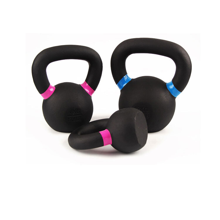 Cast Iron Kettlebell Powder Coating Cross Weight Lifting Dumbbell Gym 4kg-12kg - Picture 7 of 25