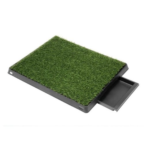 Pet Dog Toilet Training Grass Potty Pad Portable Loo Tray 63X51Cm