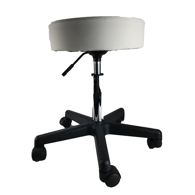 Salon Chair Bar Swivel Stool Office Roller Wheels Portable Height Adjust Leather - Picture 7 of 11