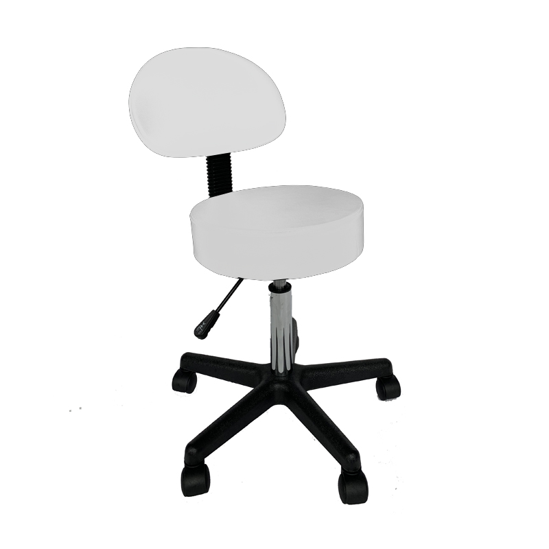 Salon Chair Bar Swivel Stool Office Roller Wheels Portable Height Adjust Leather - Picture 11 of 11