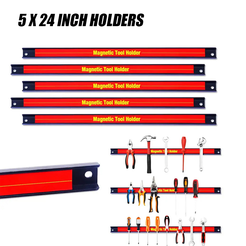 5 x Magnetic Tool Holder Bar Organizer Storage Rack Wrench Space-saving - Picture 25 of 40