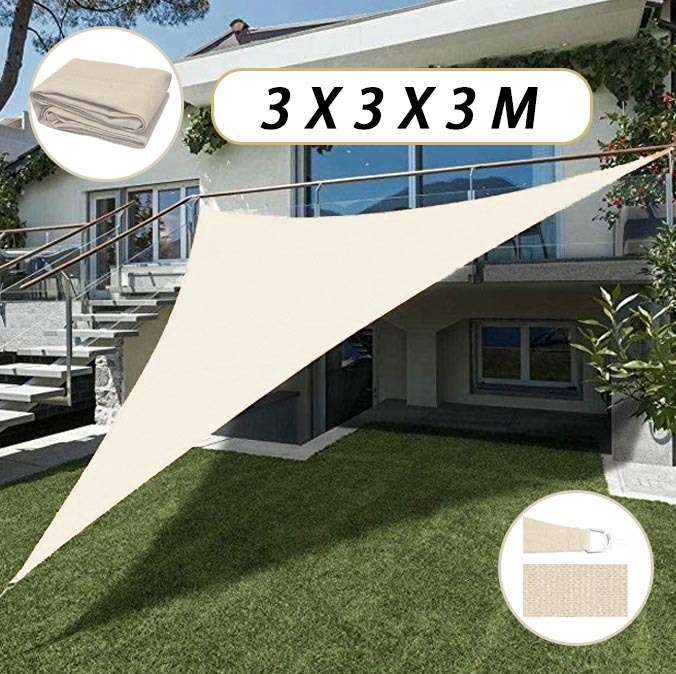 Sun Shade Sail ShadeCloth Outdoor Awning Sun Canopy Triangle Square Rectangle - Picture 41 of 280