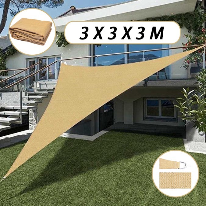 Sun Shade Sail ShadeCloth Outdoor Awning Sun Canopy Triangle Square Rectangle - Picture 61 of 280