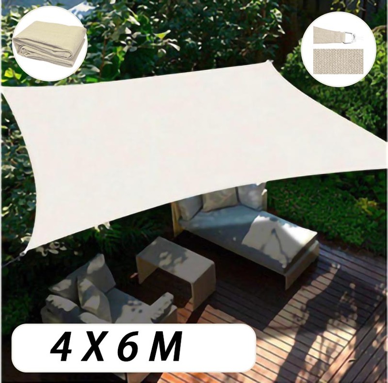 Sun Shade Sail ShadeCloth Outdoor Awning Sun Canopy Triangle Square Rectangle - Picture 221 of 280