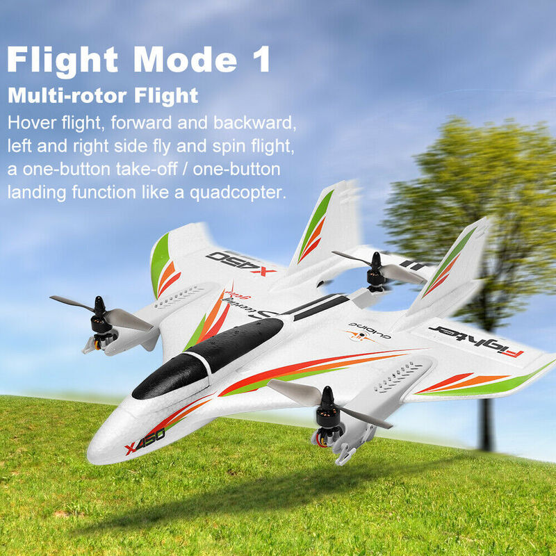 XK X450 6CH Remote Control Vertical Take off Landing 3D Aerobatic RC Drone 