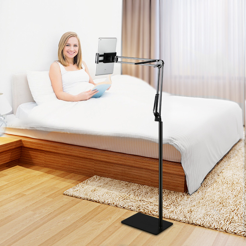 Hands Free Floor Stand Adjustable Bed Clip Holder For Tablet iPad iPhone Switch - Picture 12 of 24