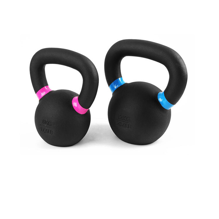 Cast Iron Kettlebell Powder Coating Cross Weight Lifting Dumbbell Gym 4kg-12kg - Picture 10 of 25