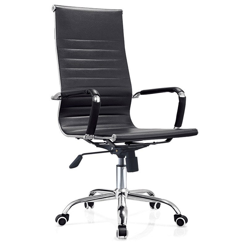 Office Chair Seat Executive Computer Gaming Deluxe Pu Leather Black