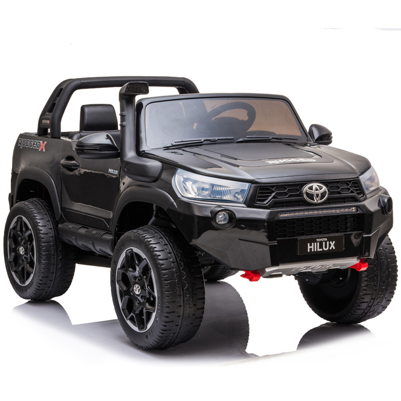 Licensed Toyota Hilux 4WD Kids Ride On Car With 2.4G Remote Control Black