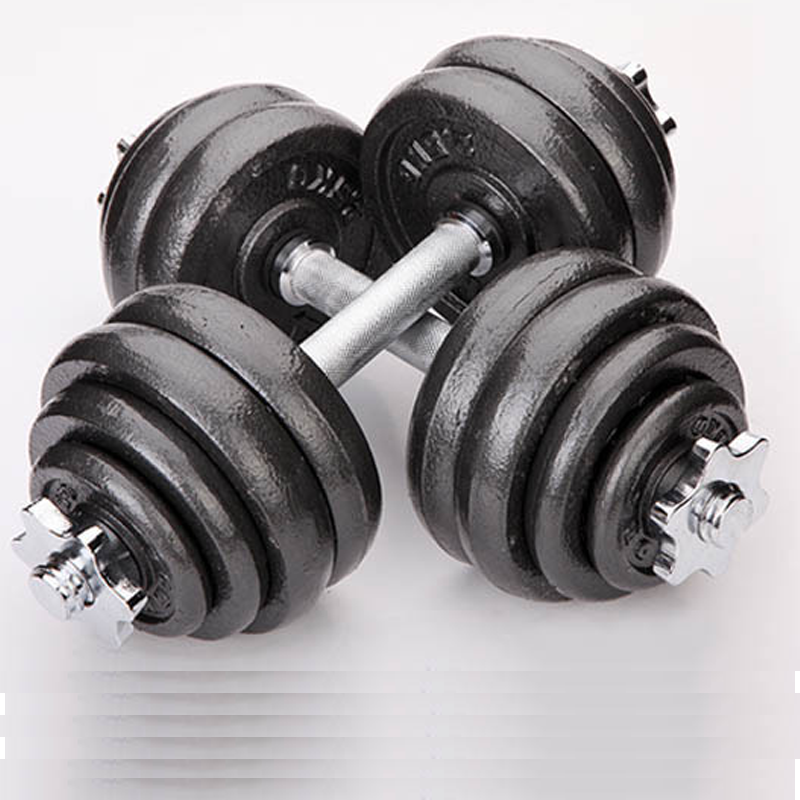 Adjustable 30kg Cast Iron Dumbbells Home Gym Weights Fitness Set