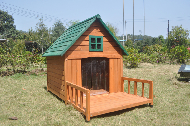 Xxxl Large Dog House Kennel Pet Timber Wooden With Decking