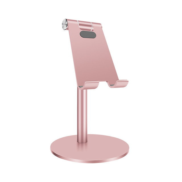 Adjustable Aluminum Tablet Stand Holder Desk Table Mount For iPad iPhone Samsung Pink