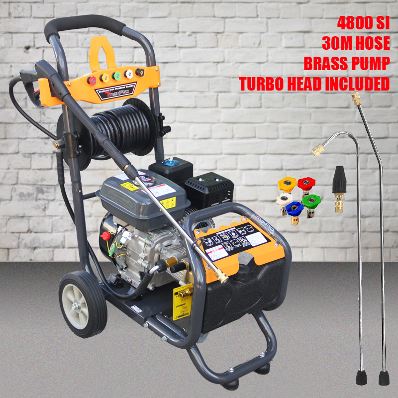 TmaxPro 4800 PSI High Pressure Water Cleaner Petrol Washer Gurney 8 HP