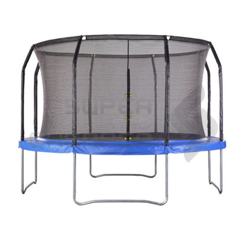 New 12Ft Round Trampoline with Safety Net Ladder Basketball Hoop