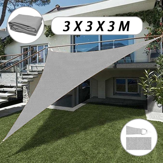 Sun Shade Sail ShadeCloth Outdoor Awning Sun Canopy Triangle Square Rectangle - Picture 60 of 280