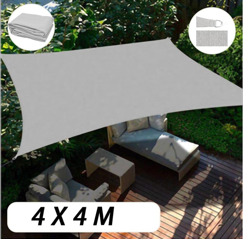 Sun Shade Sail ShadeCloth Outdoor Awning Sun Canopy Triangle Square Rectangle - Picture 150 of 280