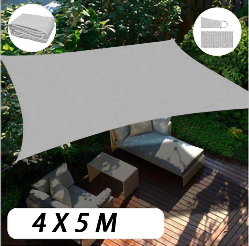 Sun Shade Sail ShadeCloth Outdoor Awning Sun Canopy Triangle Square Rectangle - Picture 210 of 280