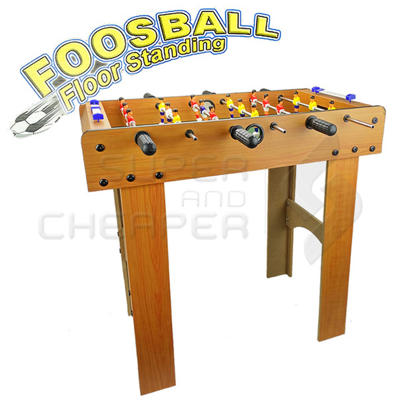 Kids Fun Floor Standing Wooden Mini Soccer Foosball Soccer Table Game