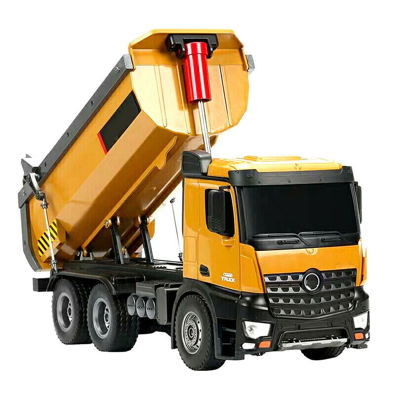 Huina 1573 1:14 2.4Ghz RC Truck Remote Dump Truck Remote Control Toy Kids Gift