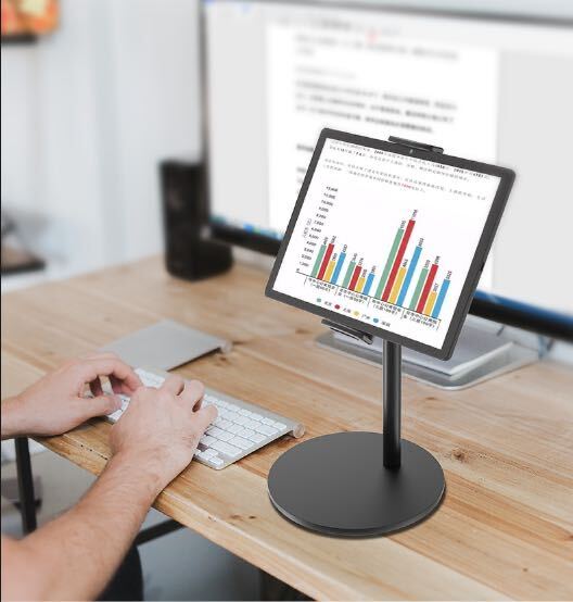 Table Aluminum Phone Holder Tablet Holder Dock Cradle Holder Tablet Stand for iP - Picture 5 of 12