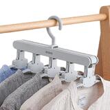 2 x Ecoco Clothes Hanger Rack Multifunction Shelves Wardrobe Organizer 