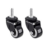 2 PCS 2" Inch M10 x 25 Threaded Stem Castor Wheel No Brake Heavy Duty