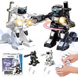 2 X Kingcraft Battle Rc Robots Toy 2.4G Remote Control For Kids 777-615 White Black
