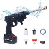 Electric High Pressure Washer Cordless Car Wash Gun Watering Nozzle 