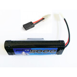 PeakRc Car 8.4V 5000Mah Nimh Tamiya Hump Battery With TRX TRAXXAS PLUG Converter