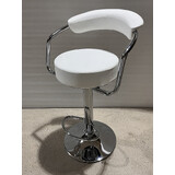 2 X New Leather Bar Stools Kitchen Chair Gas Lift Swivel Bar Stool B0040 White