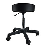 Salon Chair Bar Swivel Stool Office Roller Wheels Portable Height Adjust Leather Bc007 Black