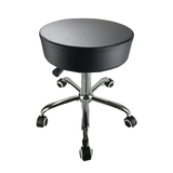 Salon Chair Bar Swivel Stool Office Roller Wheels Portable Height Adjust Leather Black 47