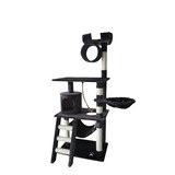 Cat Tree Scratching Post Gym Condo Furniture Scratcher Poles 140Cm Grey