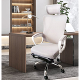 Ergonomic Mesh Office Chair Executive Fabric Gaming Seat Racing Tilt Computer White