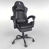 Ergoliving Deluxe Gaming Chair Office Computer Racing Pu Leather Chair Black