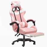 Deluxe Gaming Chair Office Computer Racing Pu Leather Chair Pink