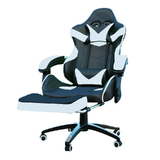 Deluxe Gaming Chair Office Computer Racing Pu Leather Chair White