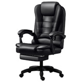 Back Massage Executive Office Computer Chair Recliner Foot Rest Leather