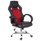 Racing Office Chair Seat Executive Computer Gaming Deluxe Pu Leather Black Red