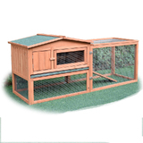 PawHub Rabbit Hutch Chicken Coop Guinea Pig Ferret Quail Cage Hen Run Outdoor D2