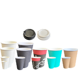 1000Pcs Wholesale Disposable Coffee Cups 6oz 8oz 10 oz 12oz 16oz Bulk Takeaway Paper
