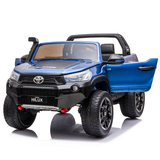 Licensed Toyota Hilux 4WD Kids Ride On Car With 2.4G Remote Control Blue