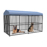 PawHub X Large Heavy Duty Dog Cage Kennel Metal Hutch Pet Crate 3M Long